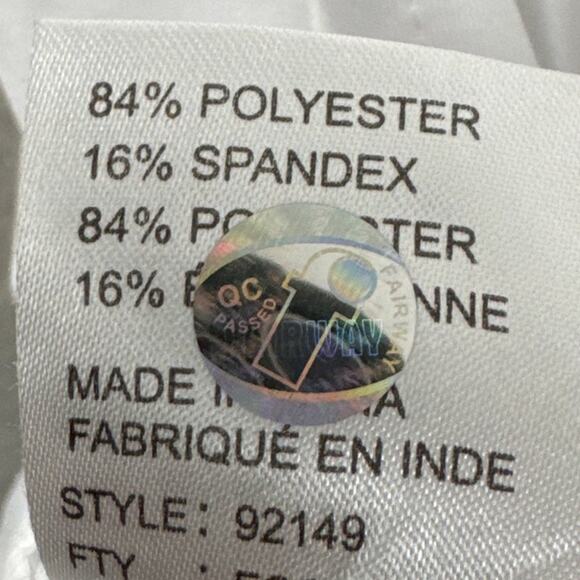 Jamie Sadock Women's Golf Shirt White Silver Hardware Loose Fit Size XL Athlete - Picture 9 of 9